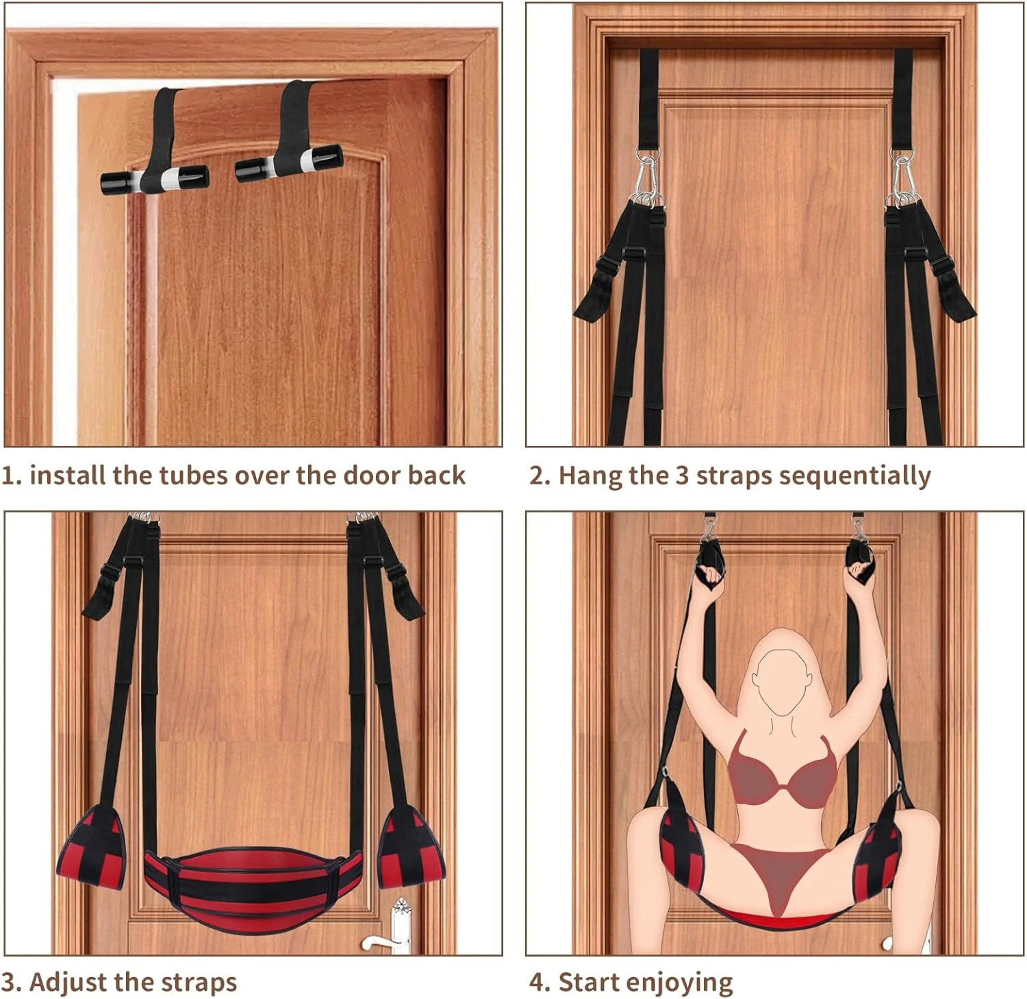 Velaryn Door Sex Swing with Seat & Restraints - Image 6