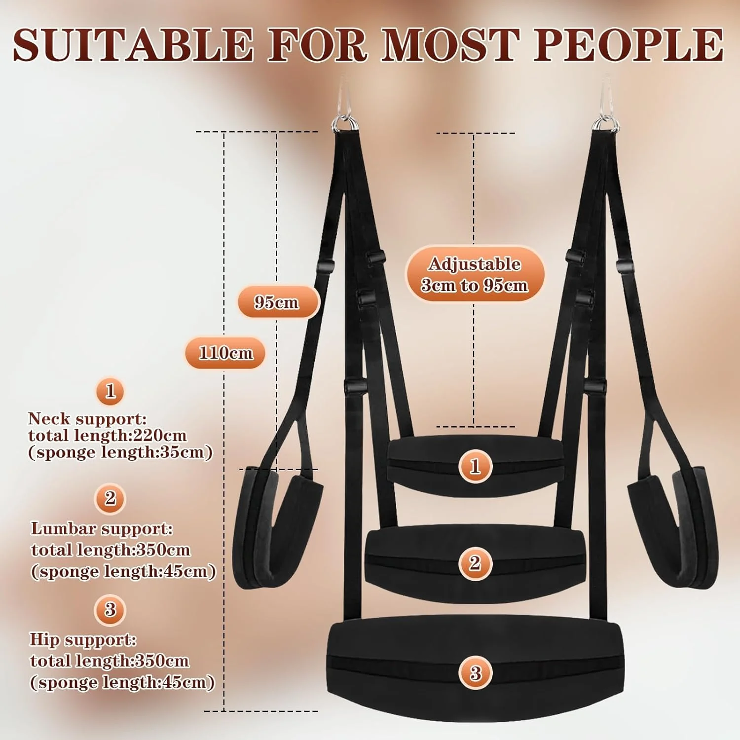 VelmoraX Ceiling & Door Sex Swing Adjustable - Image 2
