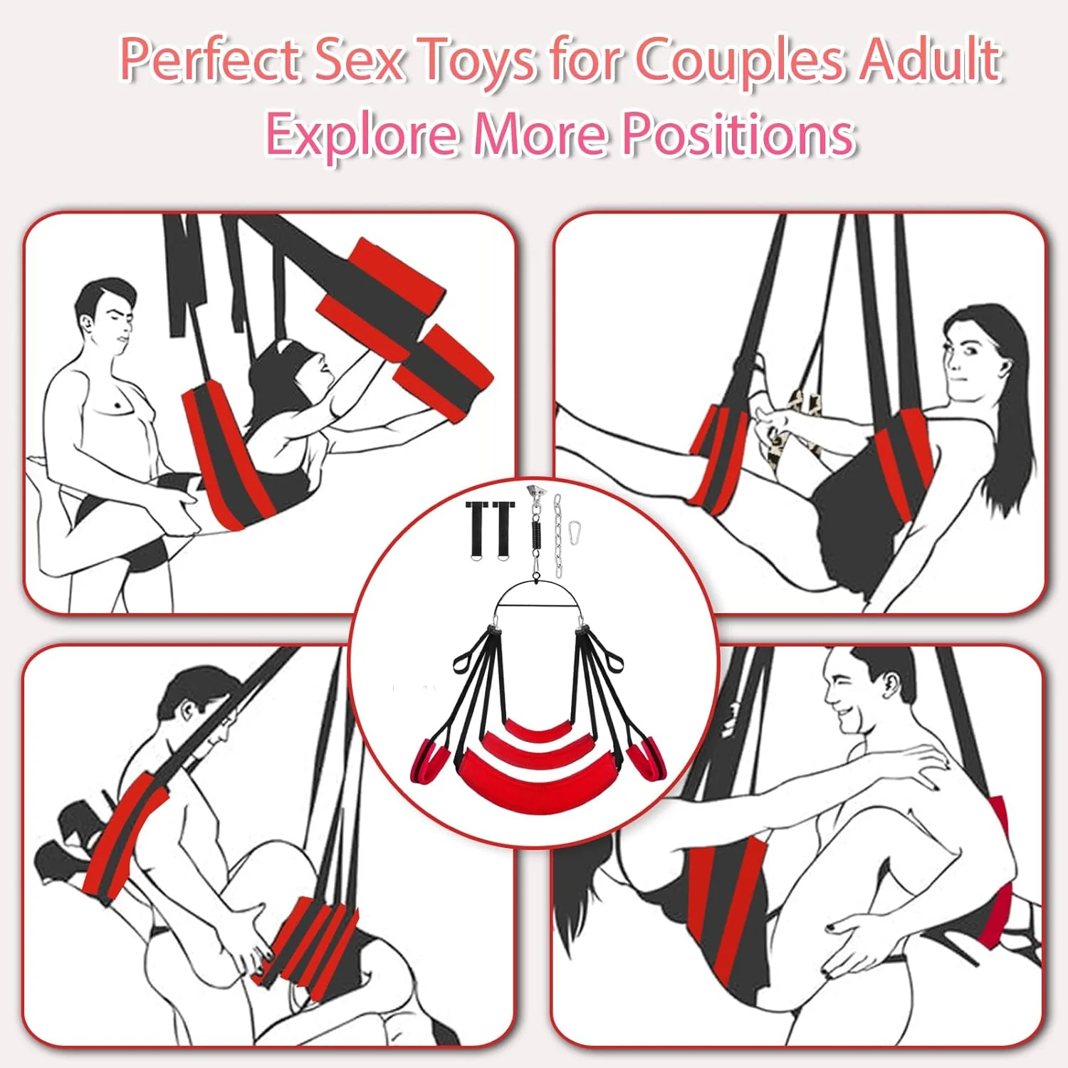 AeroSpin 360° Adjustable Premium Sex Swing - Image 5