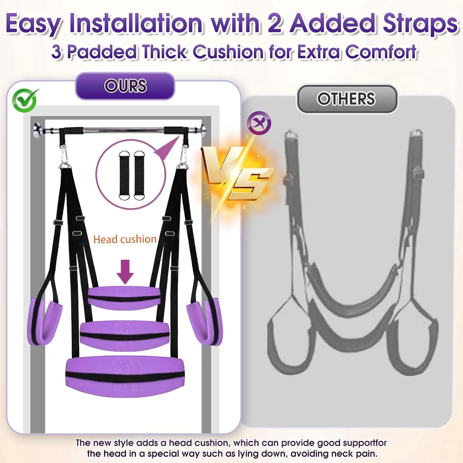 ComfortLift Adjustable Door Sex Swing 400lb - Image 5