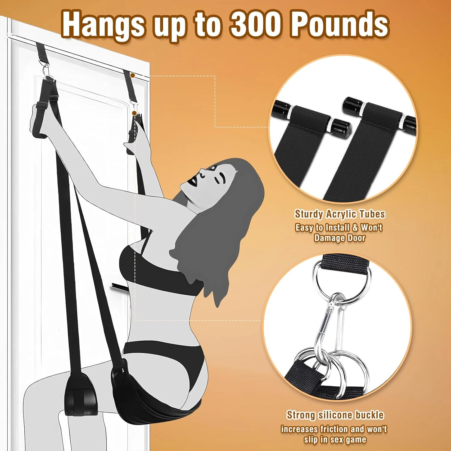 DualyX 2-in-1 Door Sex Swing & Thigh Sling - Image 4