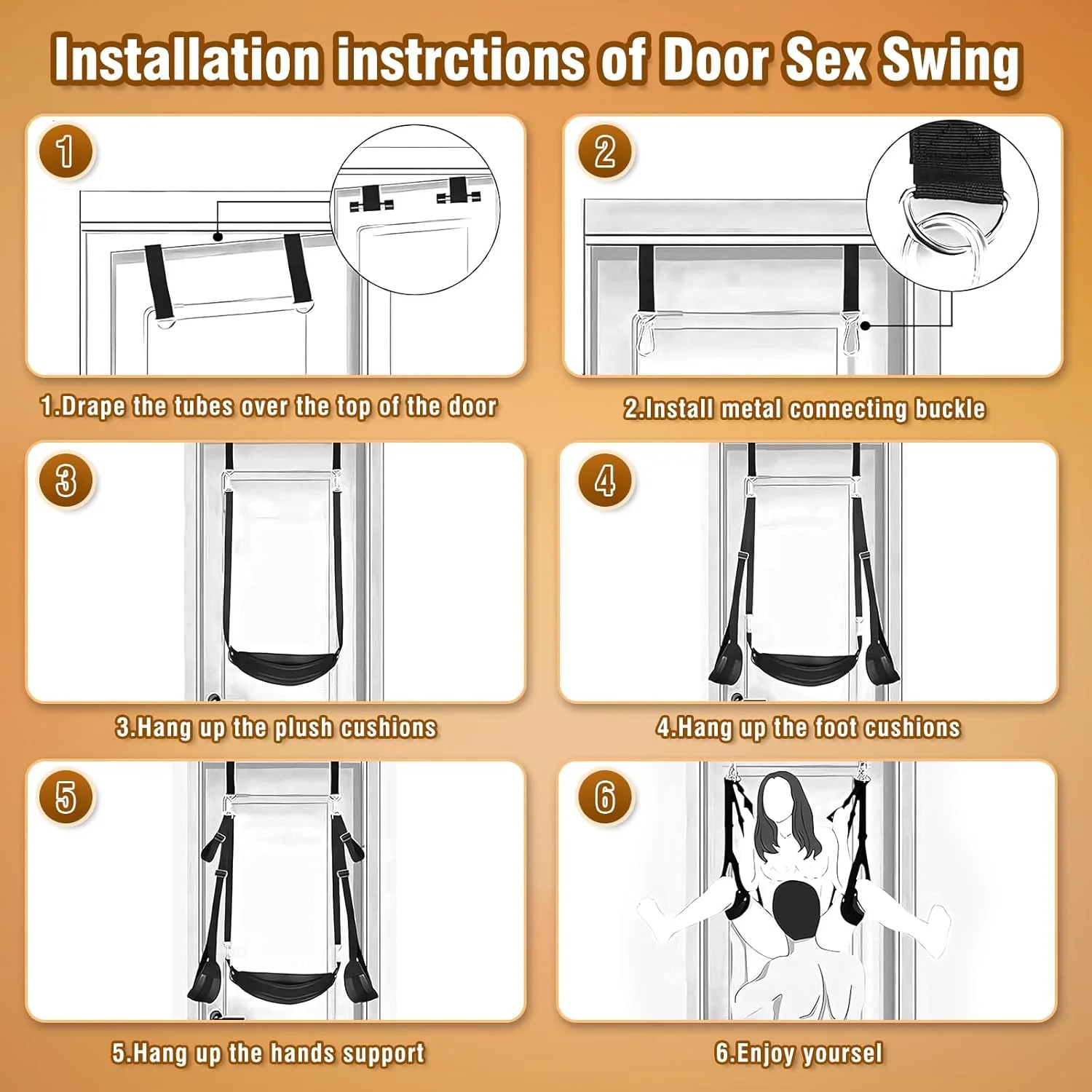 DualyX 2-in-1 Door Sex Swing & Thigh Sling - Image 7