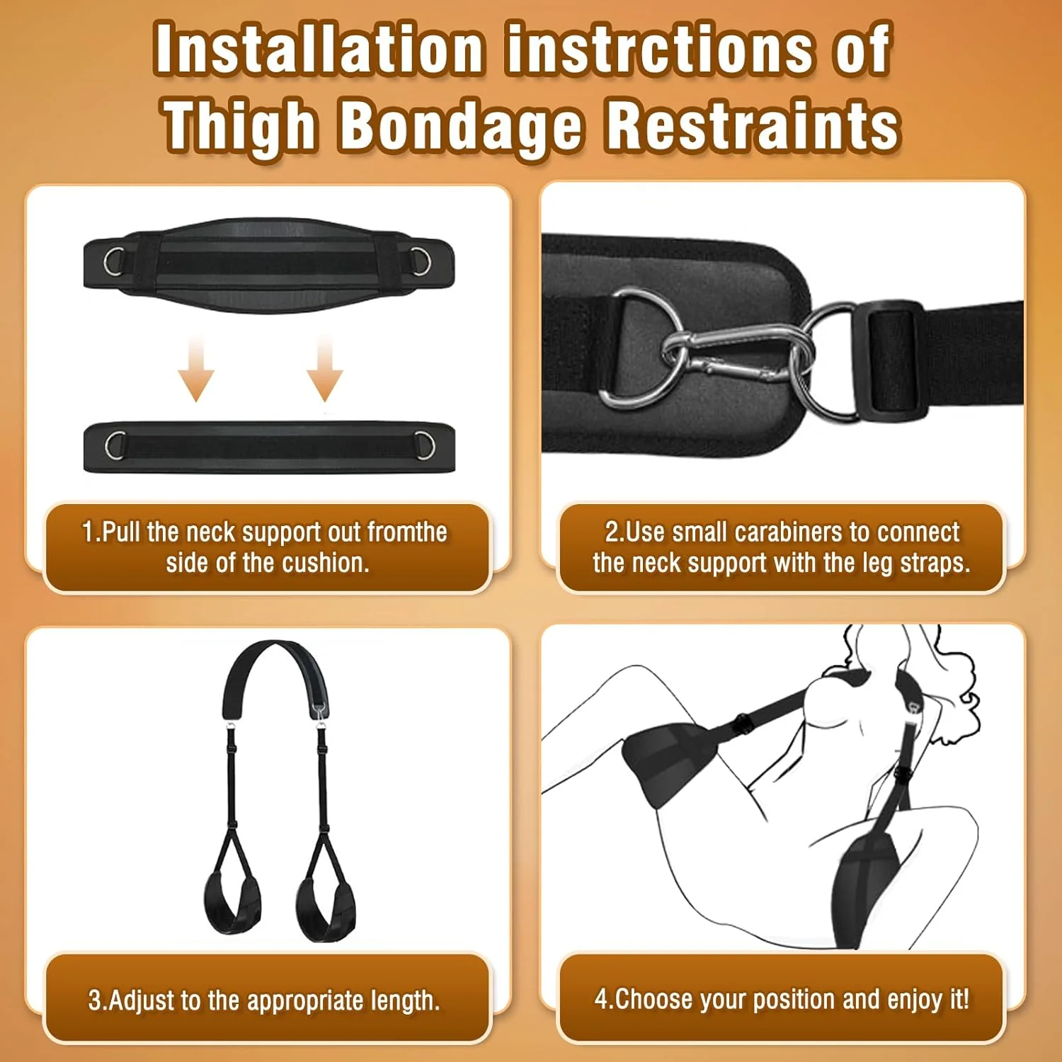 DualyX 2-in-1 Door Sex Swing & Thigh Sling - Image 8