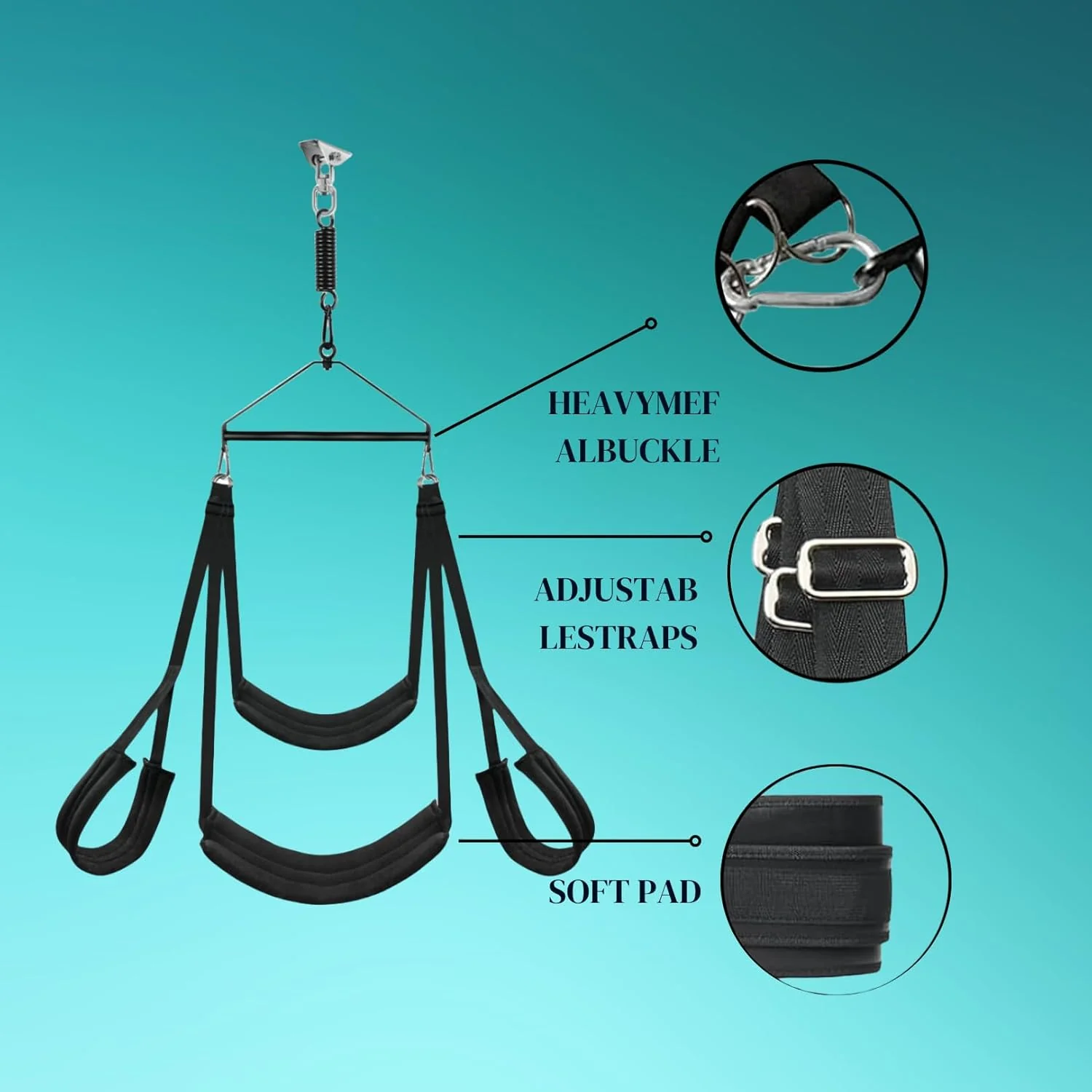 AerisyncX 360° Spinning Sex Swing Heavy Duty - Image 3
