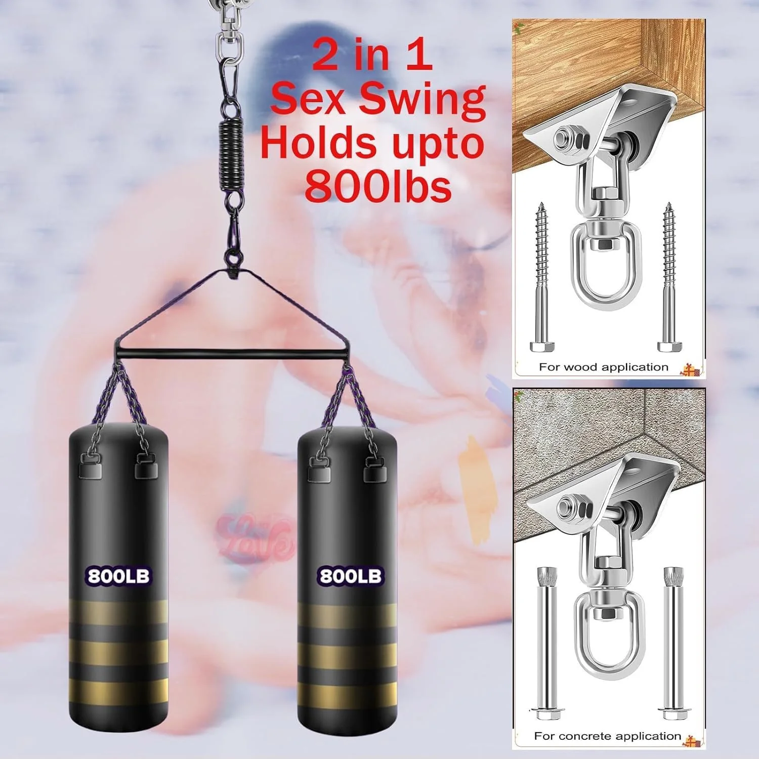 AerisyncX 360° Spinning Sex Swing Heavy Duty - Image 4
