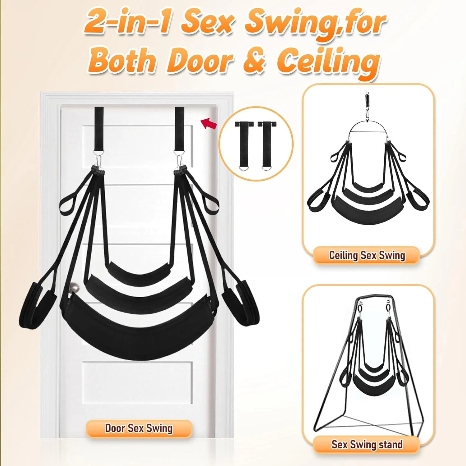 CloudLift Adjustable Door Sex Swing 350lb - Image 2