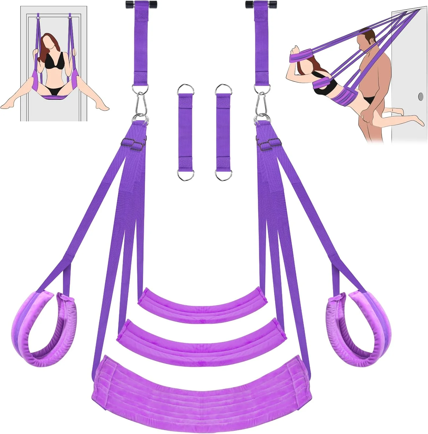 ComfortGrip Door Sex Swing with Cushions & Restraints