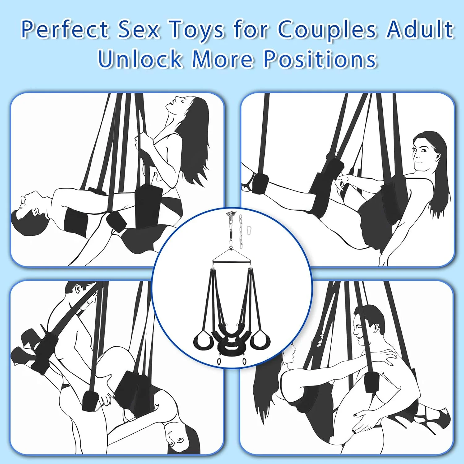 TitanOrbit 360° Ceiling Sex Swing 1000lb - Image 4