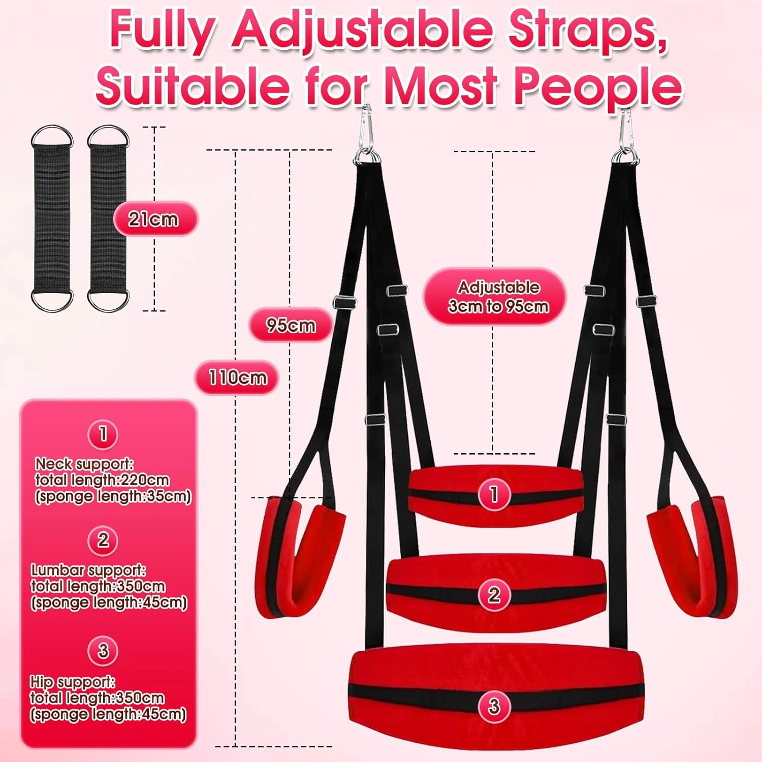 ScarletBond BDSM Sex Swing Adjustable - Image 7