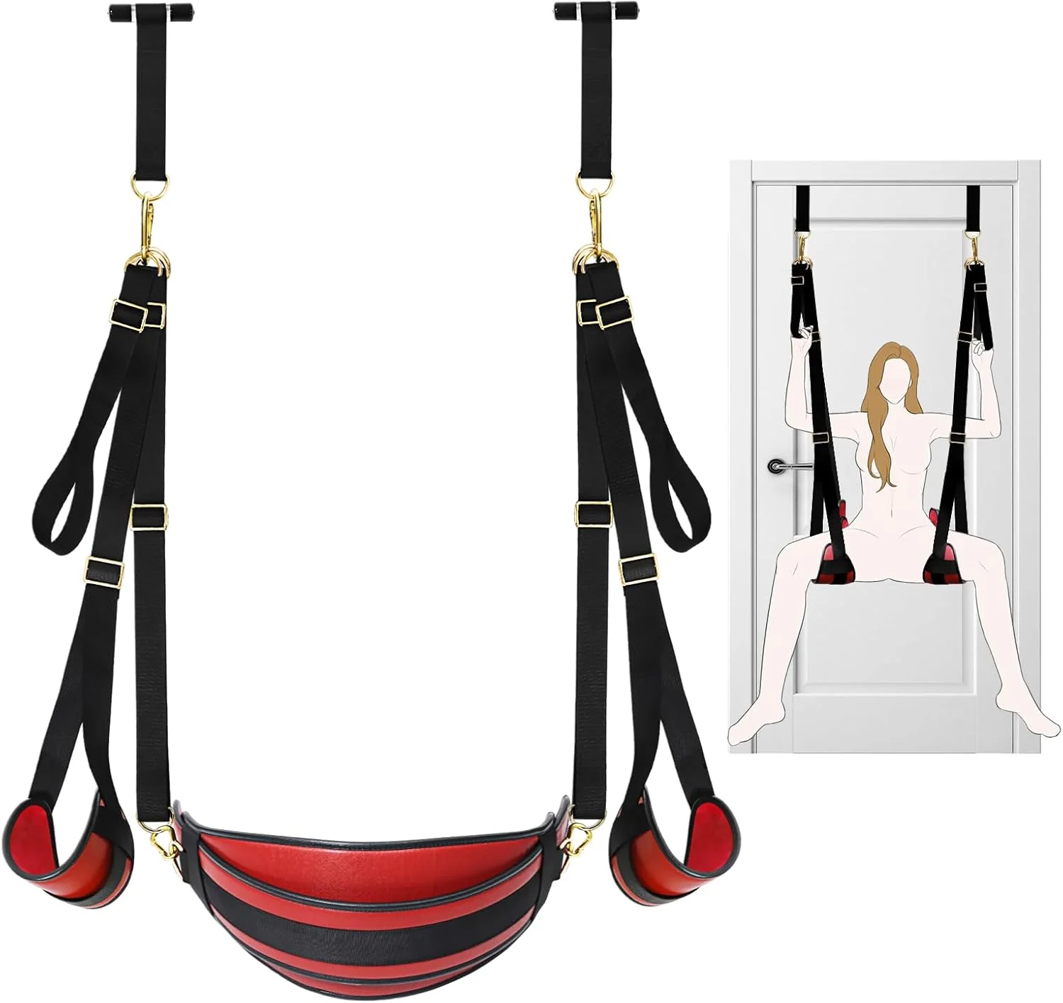 VelatriX 2-in-1 Door Sex Swing 500lb Adjustable - Image 8