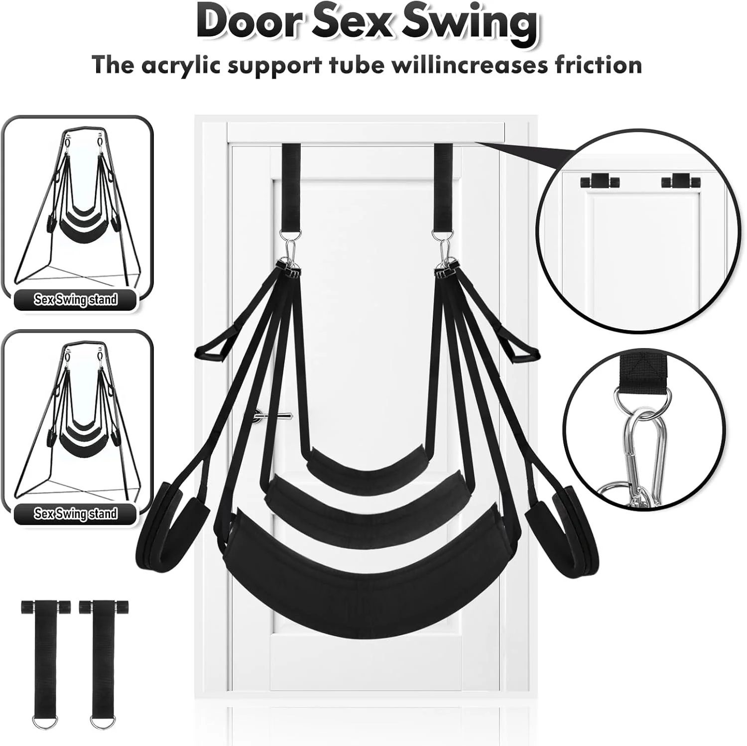 ShadowOrbit Black 360° Sex Swing Door & Ceiling - Image 5