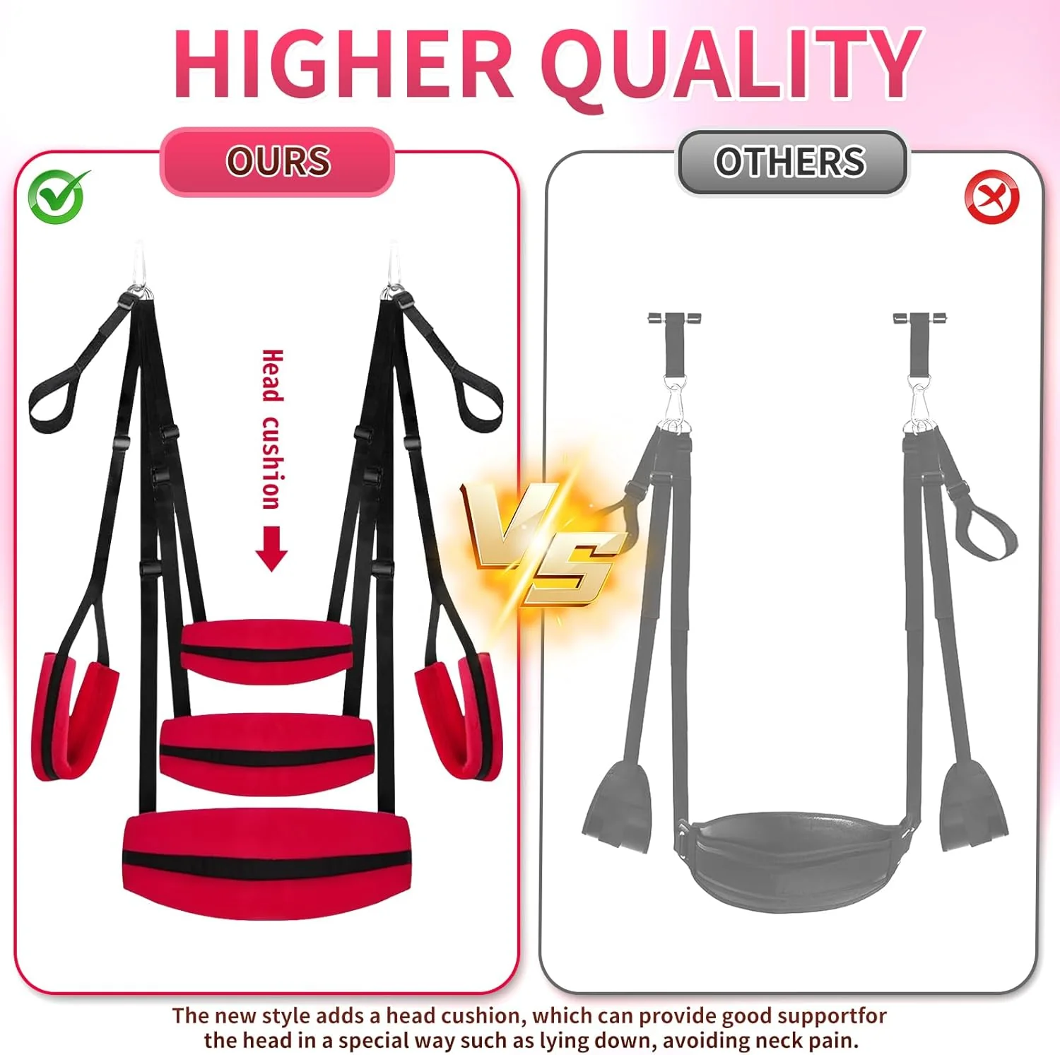 LunarisX Door Sex Swing Adjustable 300lb Support Harness - Image 6