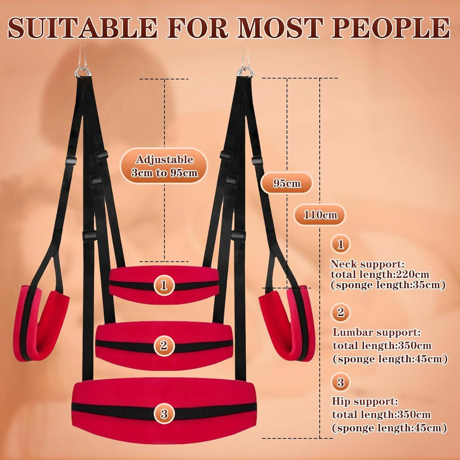 RedyX Ceiling & Door Sex Swing 300lb Support - Image 2
