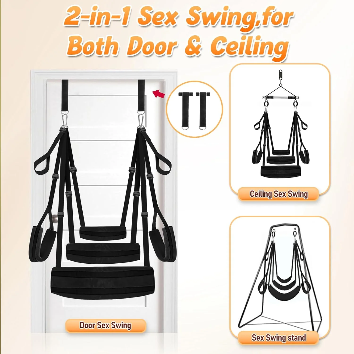 PlushBond BDSM Door Sex Swing Plush Cushions - Image 2