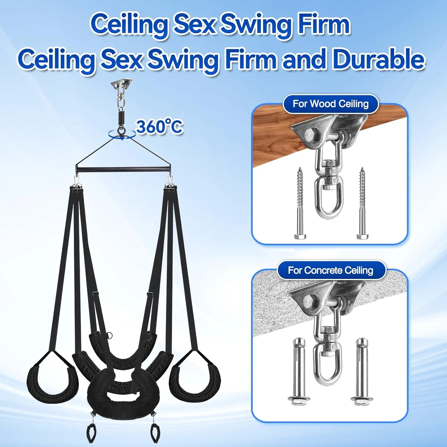 VirexaX 360° Ceiling Sex Swing Wide Cushion - Image 2