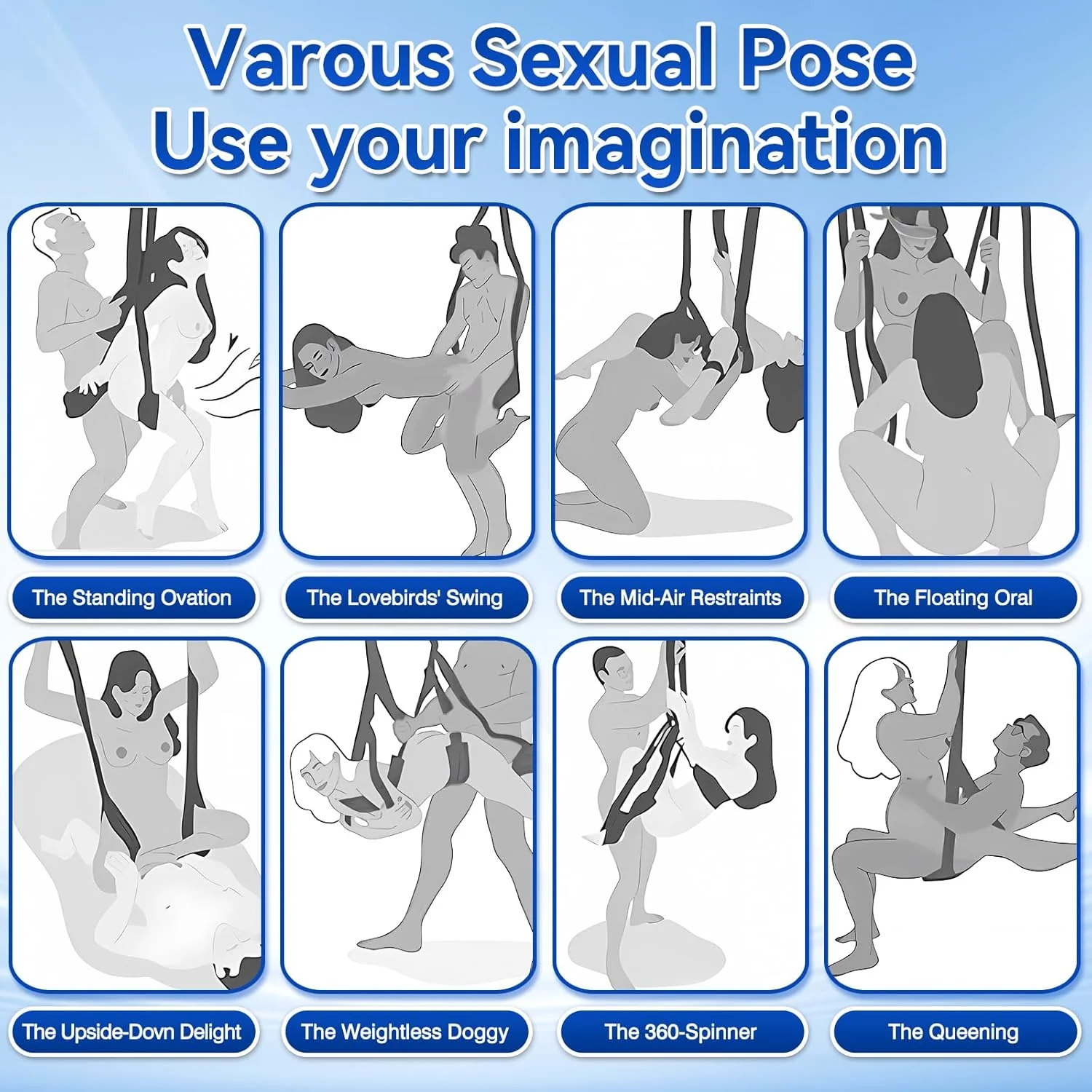 VirexaX 360° Ceiling Sex Swing Wide Cushion - Image 7