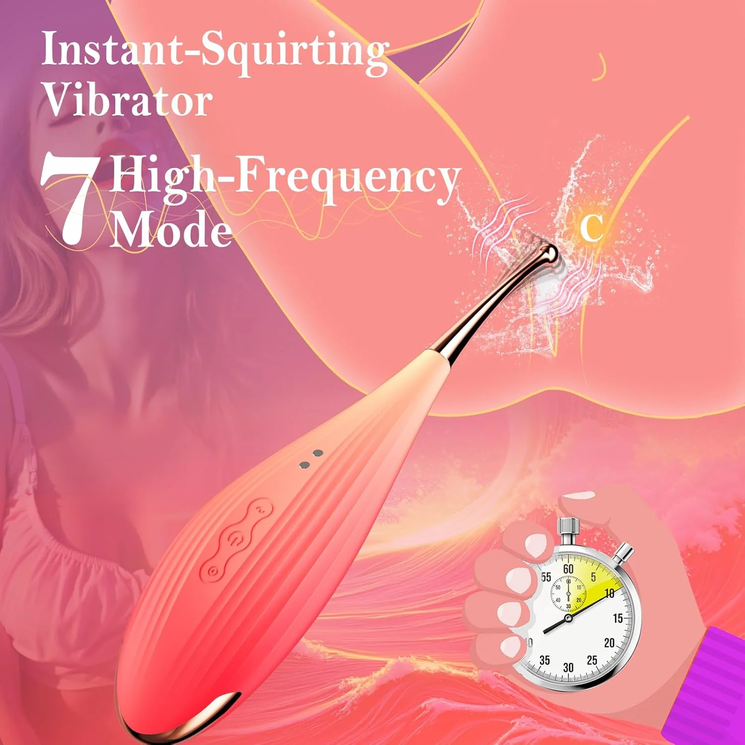 DualWave 2-in-1 Clit Sucker & G-Spot Vibrator Waterproof - Image 3