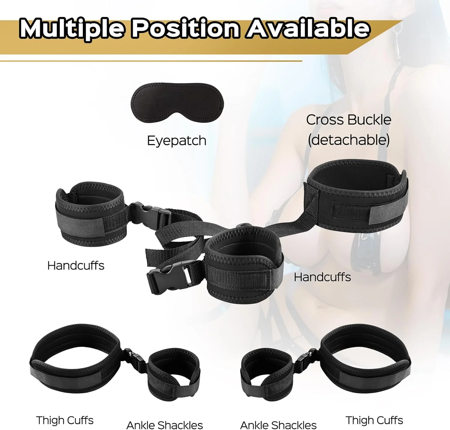 VersaLock Neck to Wrist Sling BDSM Restraint Kit - Image 4
