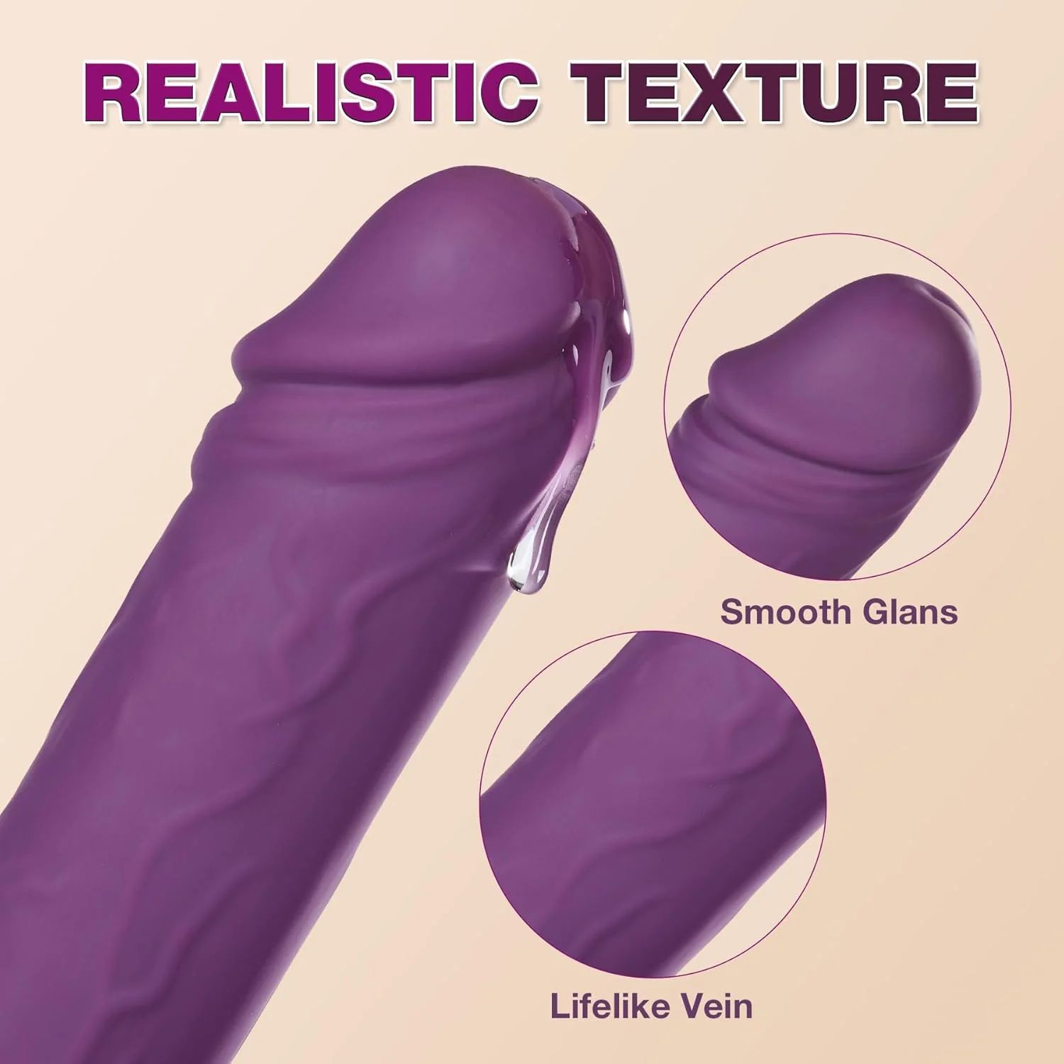 FlexExtend Heated Thrusting Dildo with Suction Base - Image 3