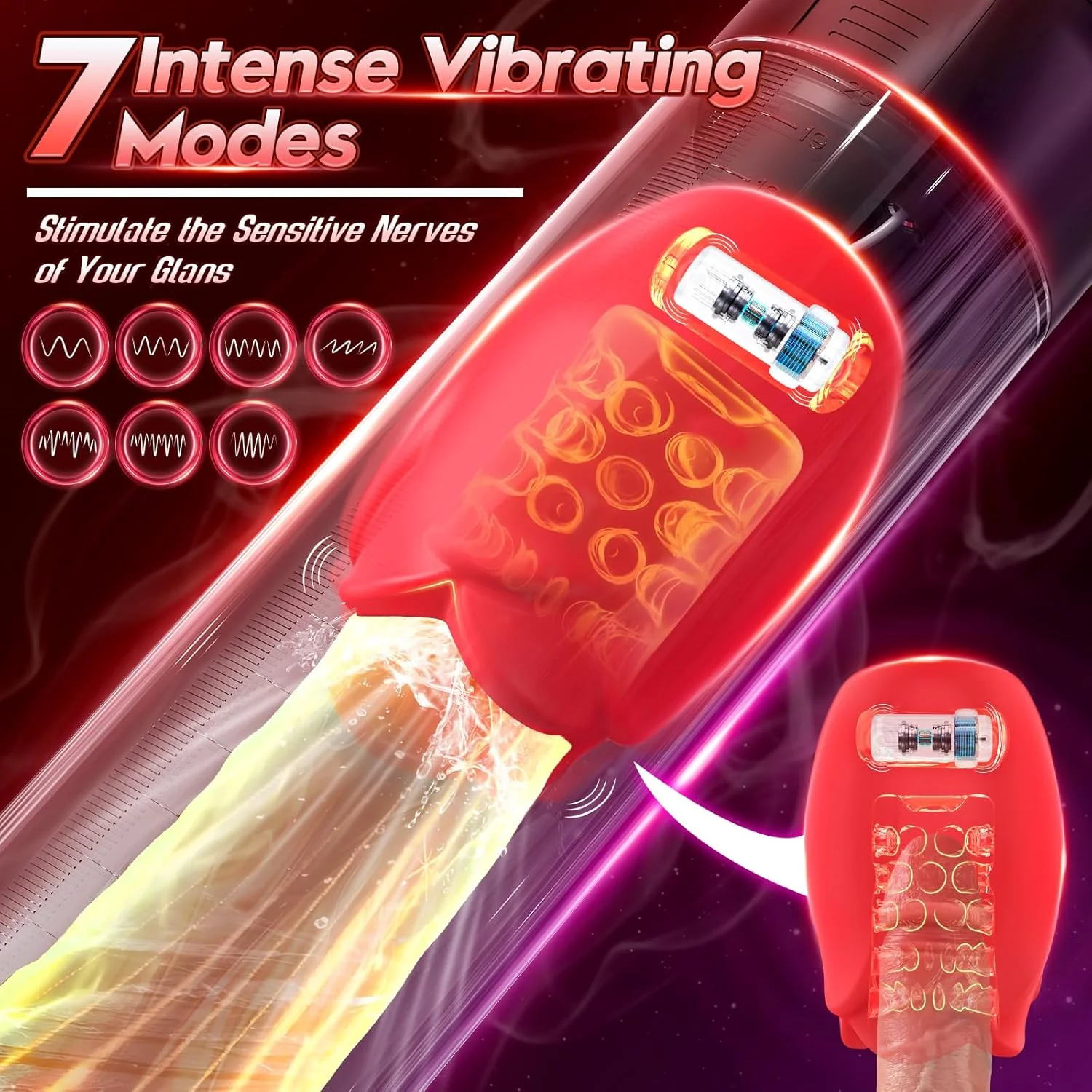 VibeFlux Penis Pump 5 Suction 7 Vibration Modes - Image 4