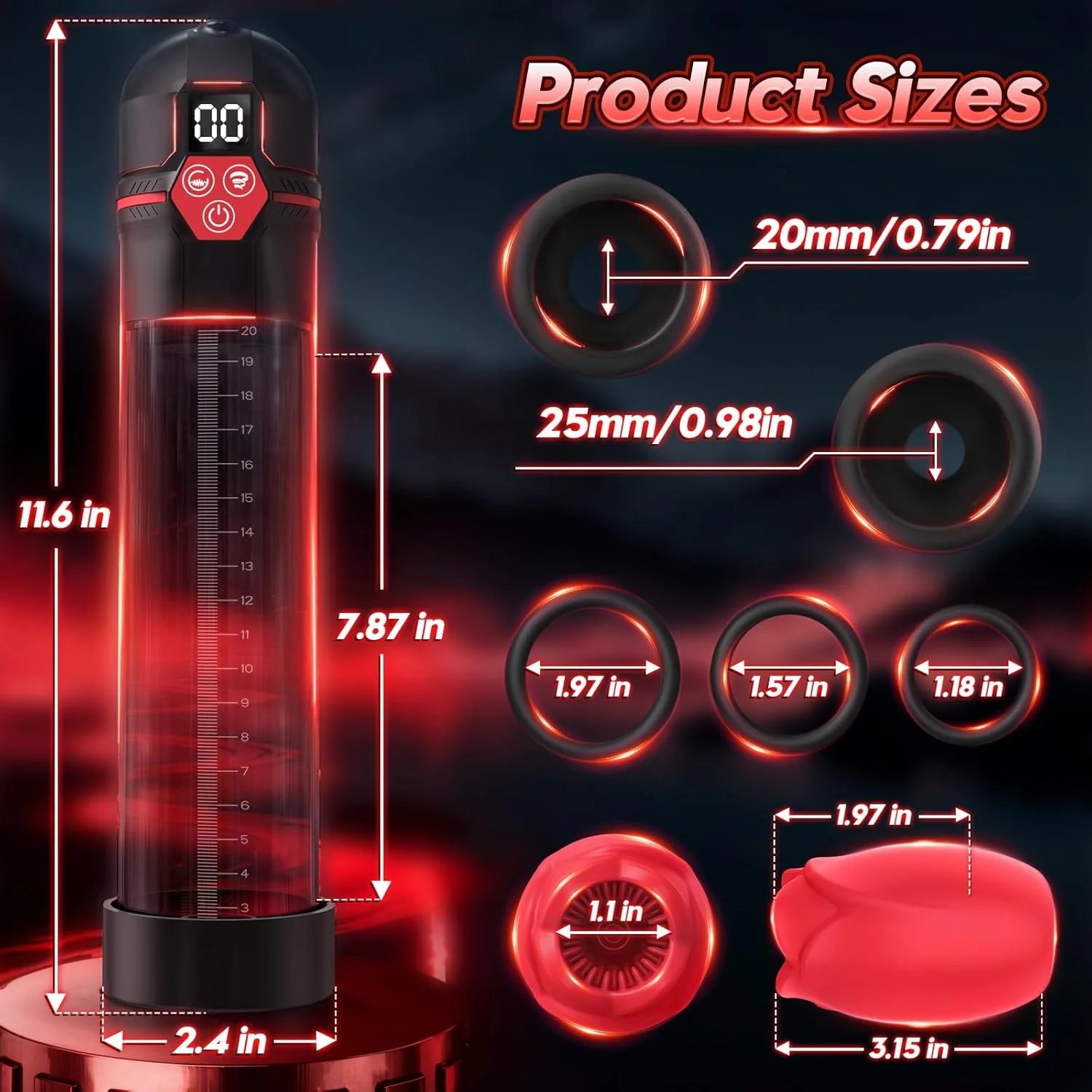 VibeFlux Penis Pump 5 Suction 7 Vibration Modes - Image 7