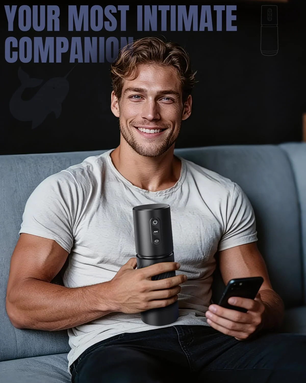 NeuroSync AI Sync Pocket Pussy 3 Sleeves Dual Motor Stroker - Image 9