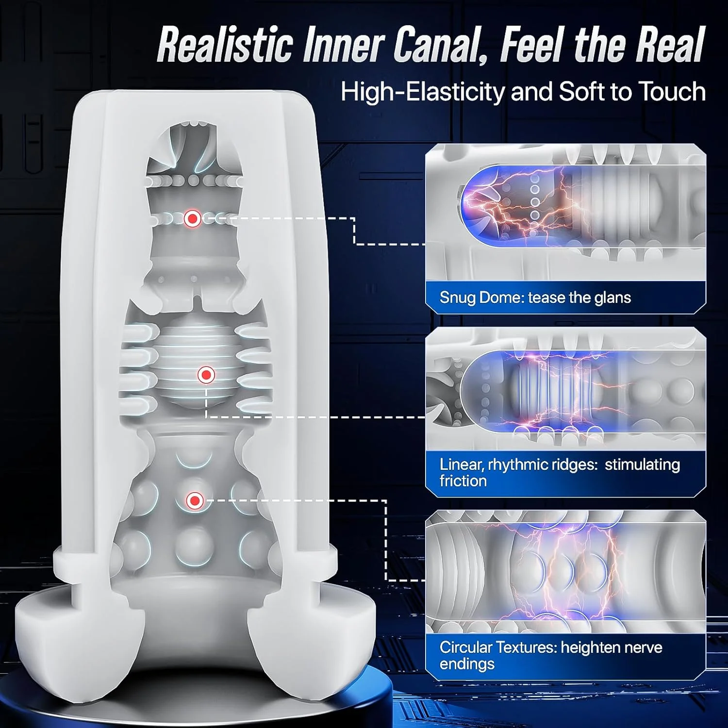 MaxionX AI Male Masturbator Thrust Suction LCD App - Image 7