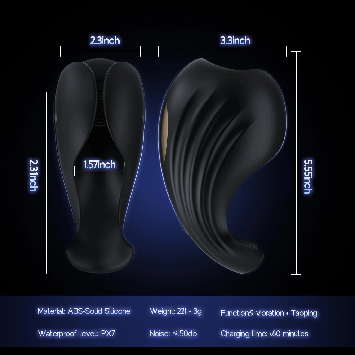 AeroPulse Male Sleeve Training Vibrator 9 Pulse 9 Modes - Image 3