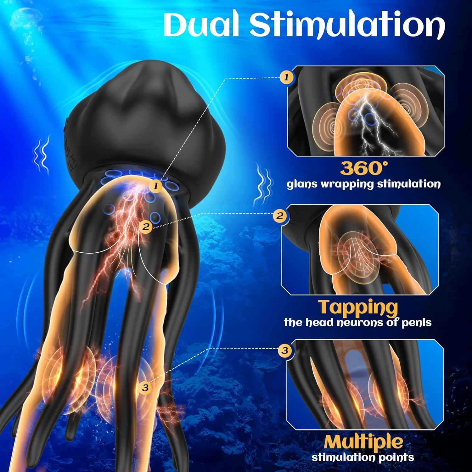 MaxWrap Large Tentacle Stroker Trainer 10 Modes - Image 3