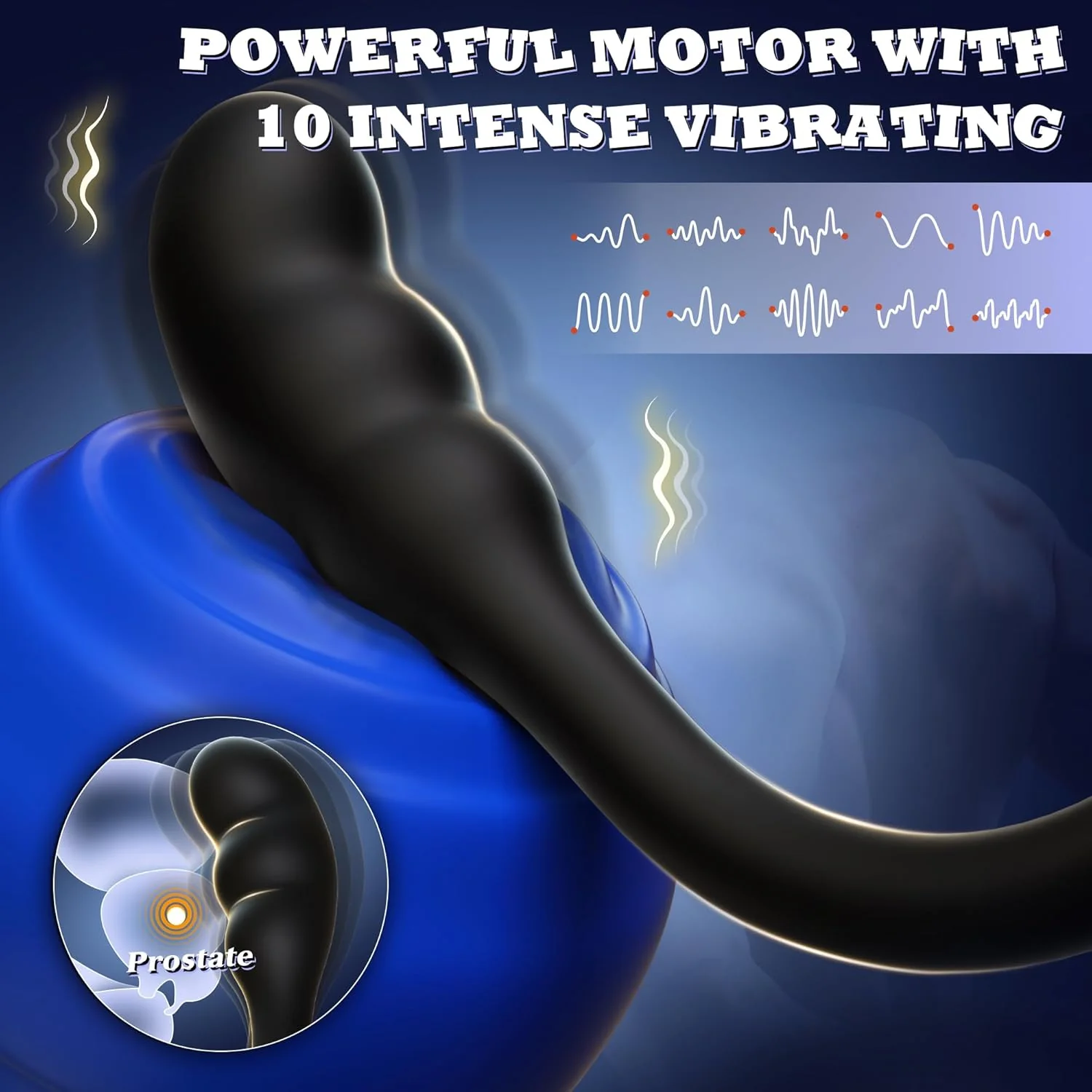 CorePulse Remote Prostate Massager Cock Ring 10 Vibrations - Image 3