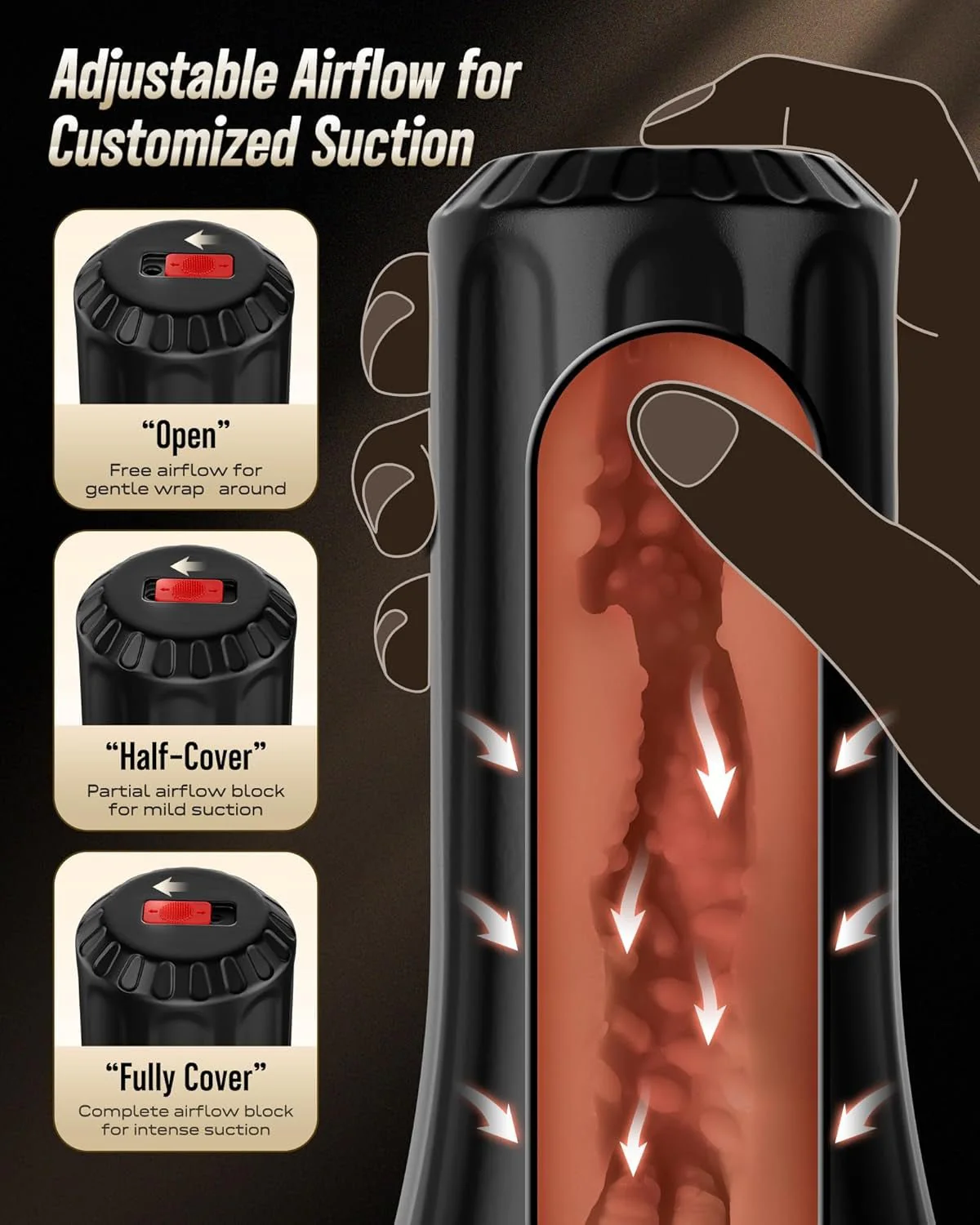 DuoFlex Dual Sleeve Pocket Pussy 7.5" Manual Stroker - Image 4