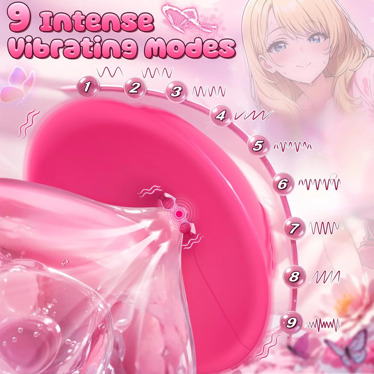 OrbitSyncX App-Control Nipple Ring Vibrators 9 Modes - Image 2