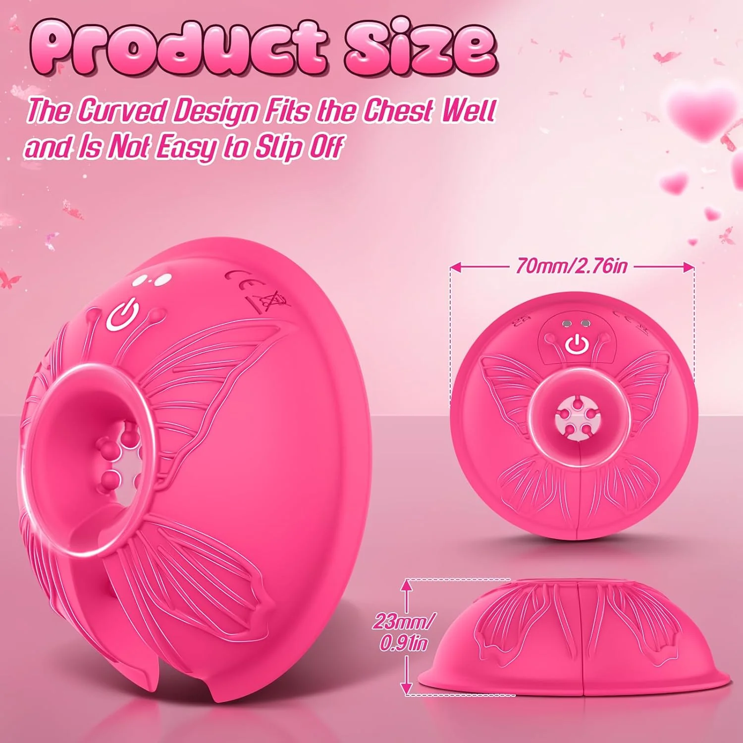 OrbitSyncX App-Control Nipple Ring Vibrators 9 Modes - Image 6