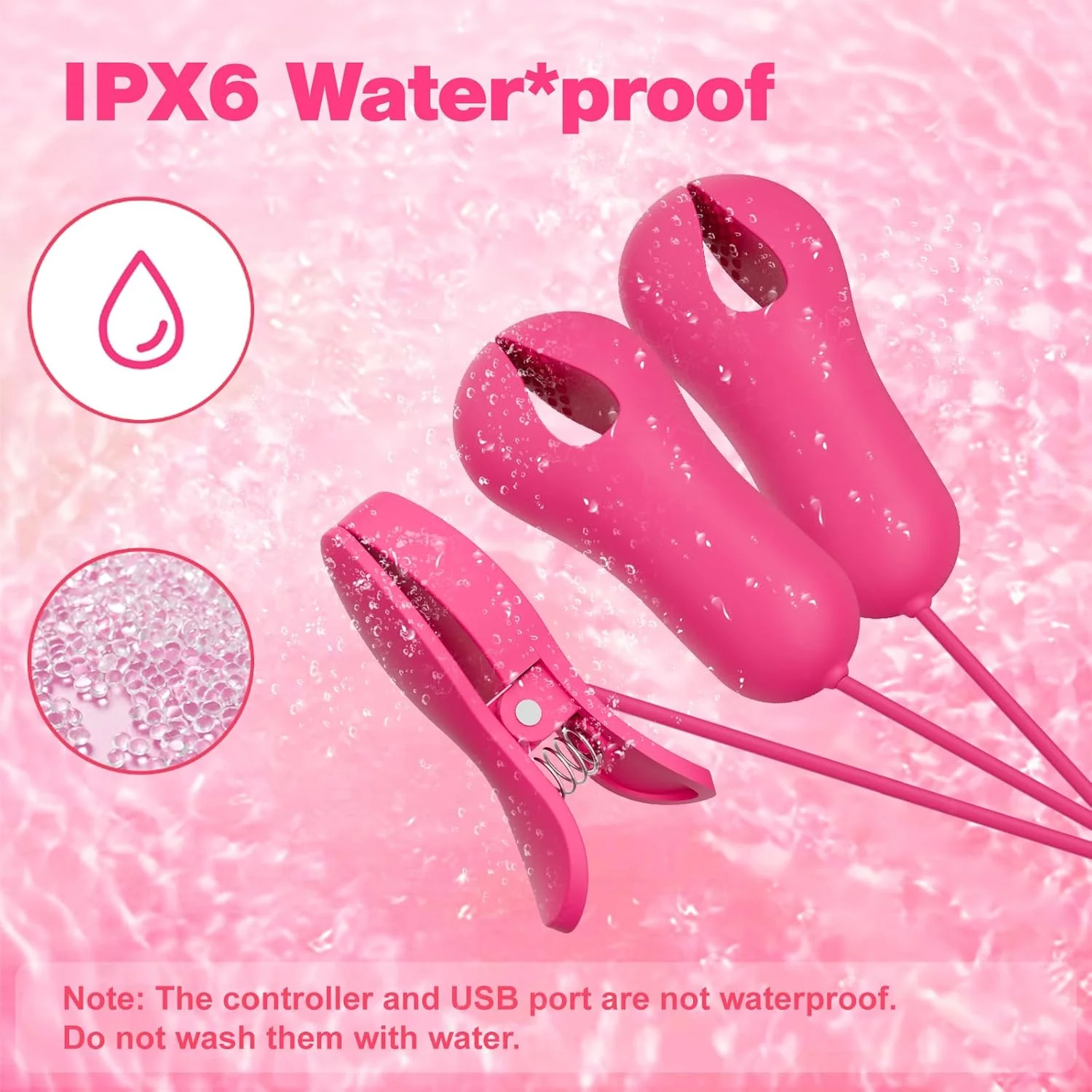 DualClamp Vibrating Nipple & Clitoral Clamps 9 Modes - Image 5
