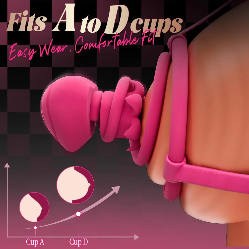 HaloWear 6-in-1 Wearable Nipple Vibrator Bra App Control - Image 4