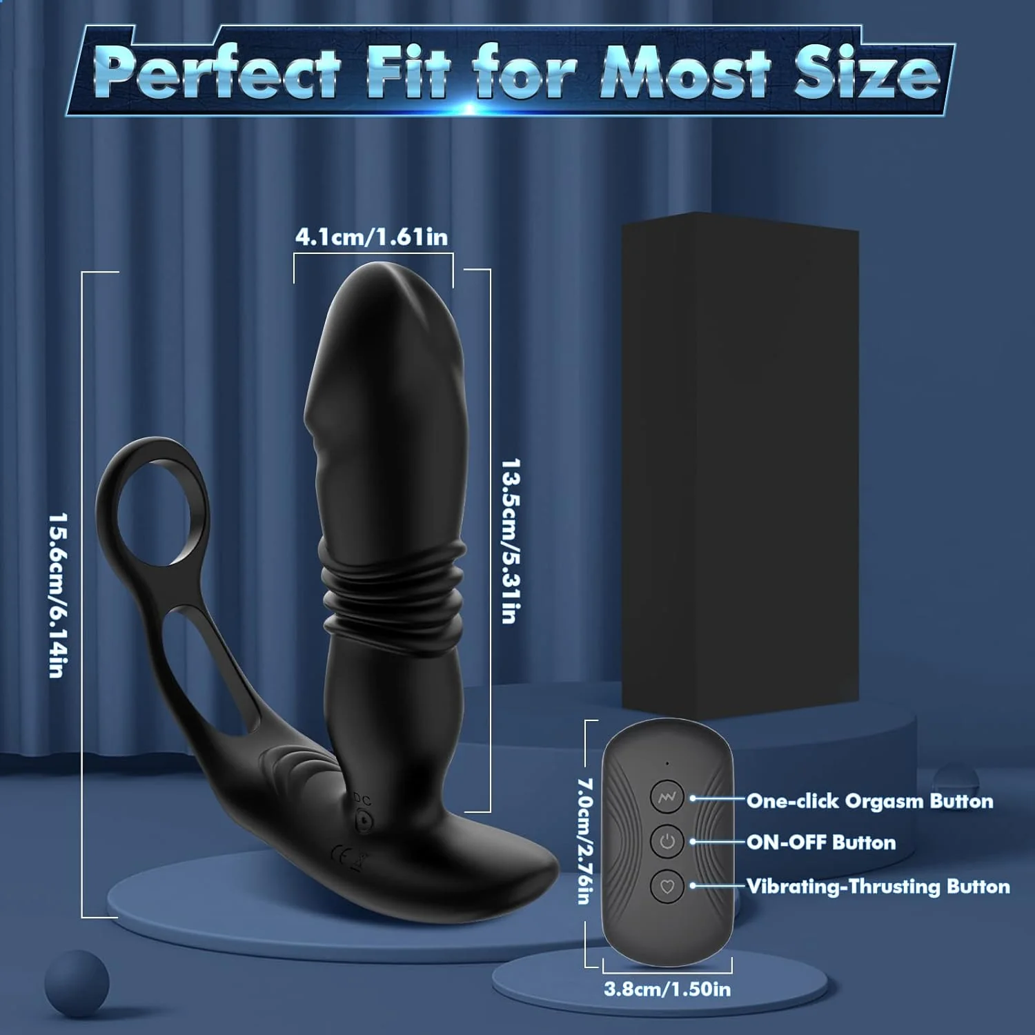 EnduroThrust App Control Thrusting Prostate Massager Cock Ring - Image 8
