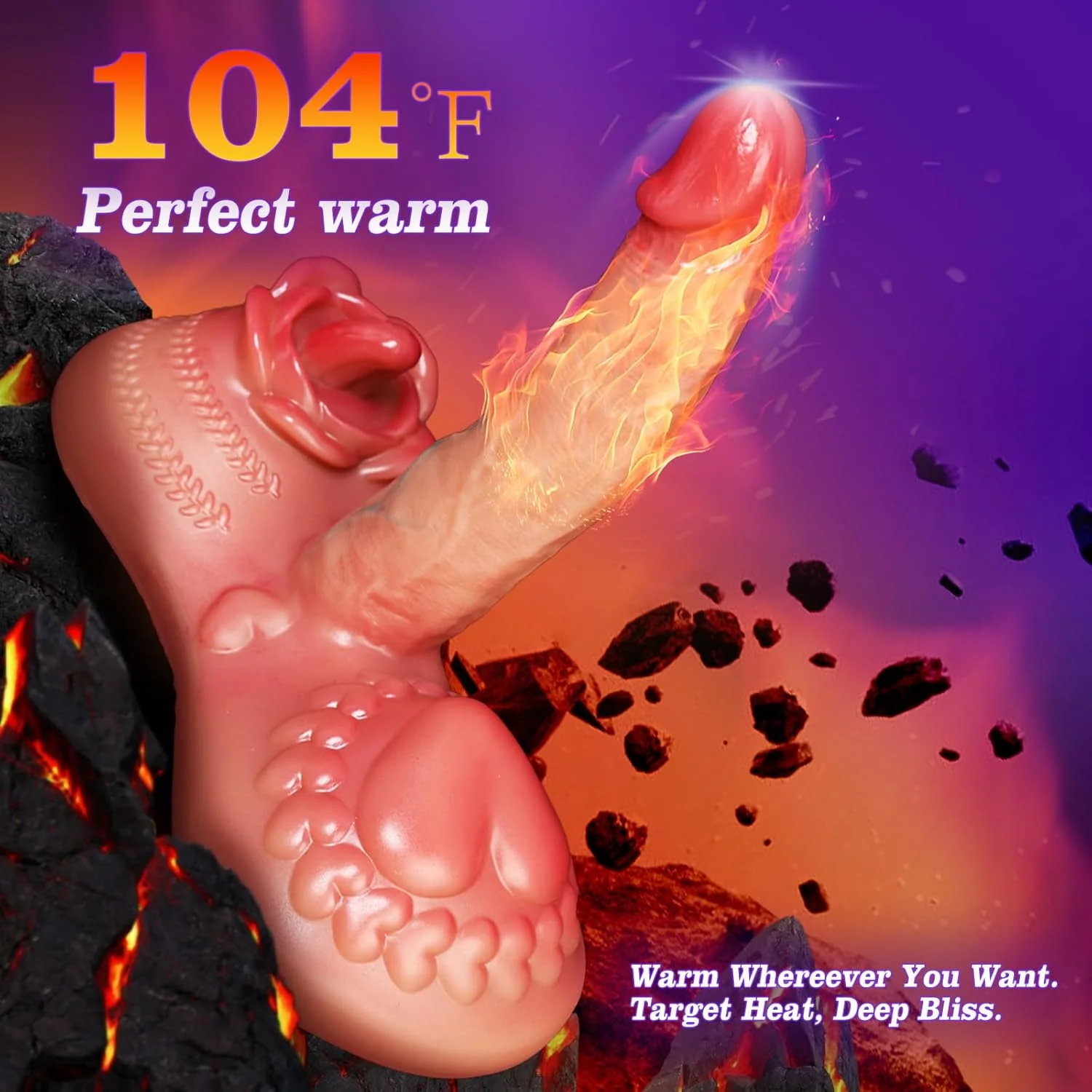 InfernoRide Ride-On Thrusting Heating Dildo with Remote - Image 4