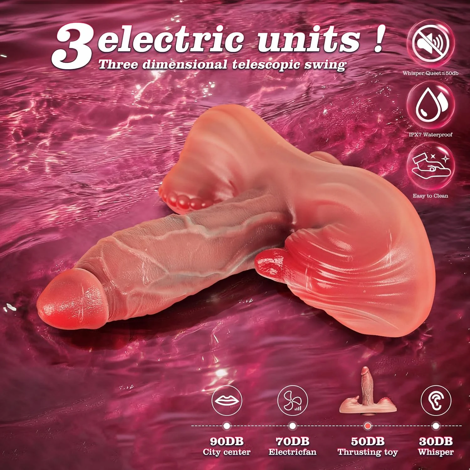 RideForce 3-in-1 Thrusting Riding Vibrator with Remote - Image 4
