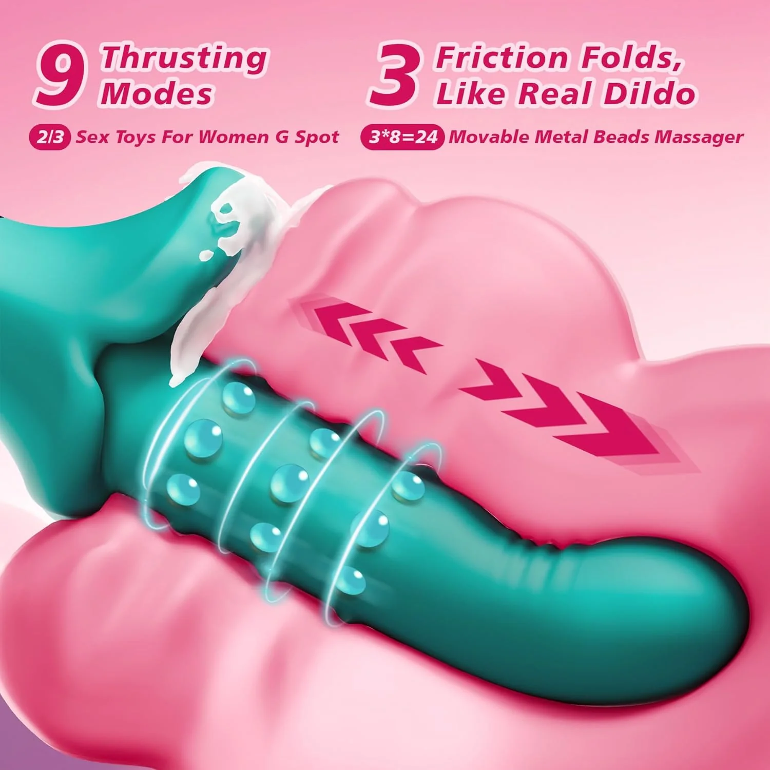 RosePulse Thrusting Vibrator Machine 9×9 Modes - Image 5