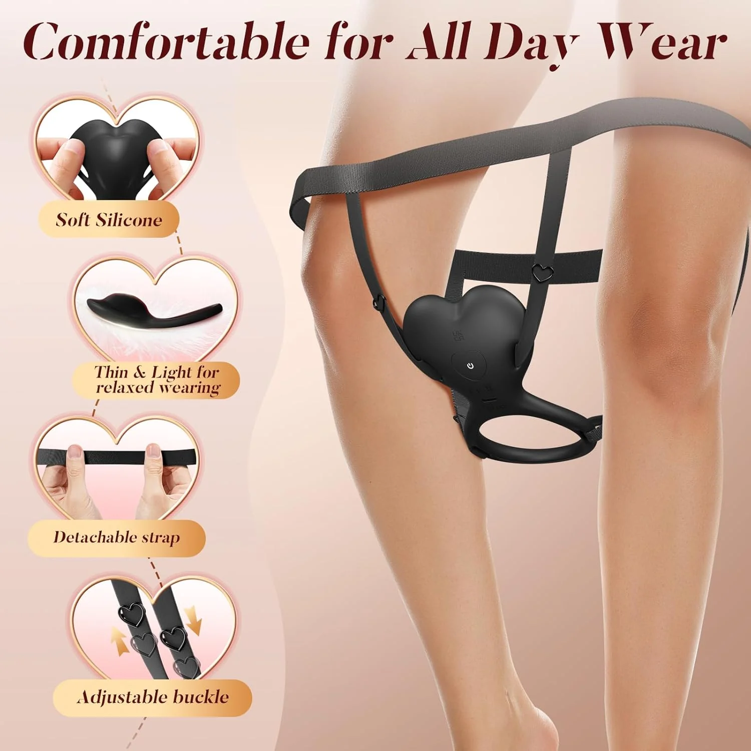 FlexSyncX Wearable Cock Ring Clit Stimulator App 10 Modes - Image 4