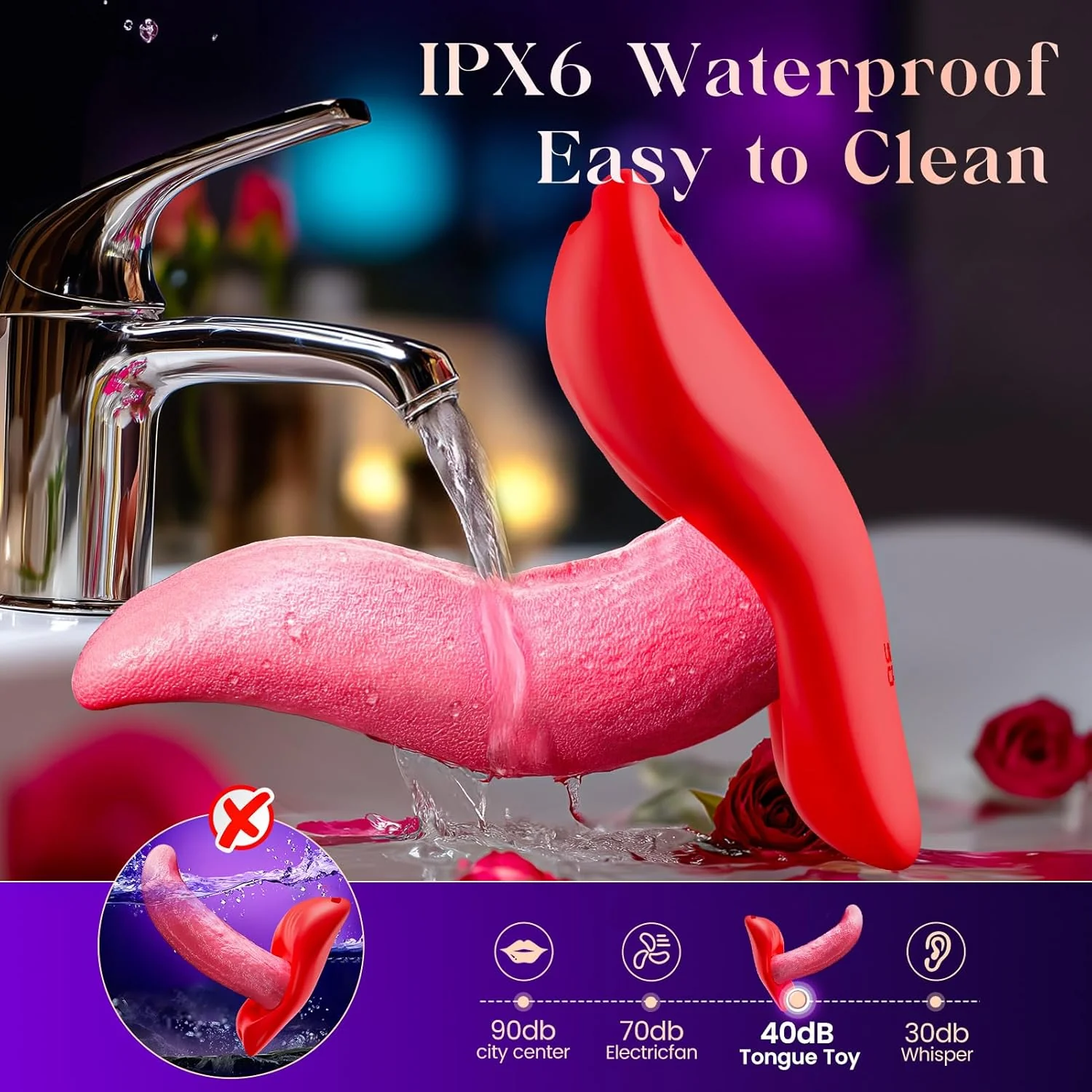 LushTongue Wearable Tongue Vibrator App Control 9 Modes - Image 7