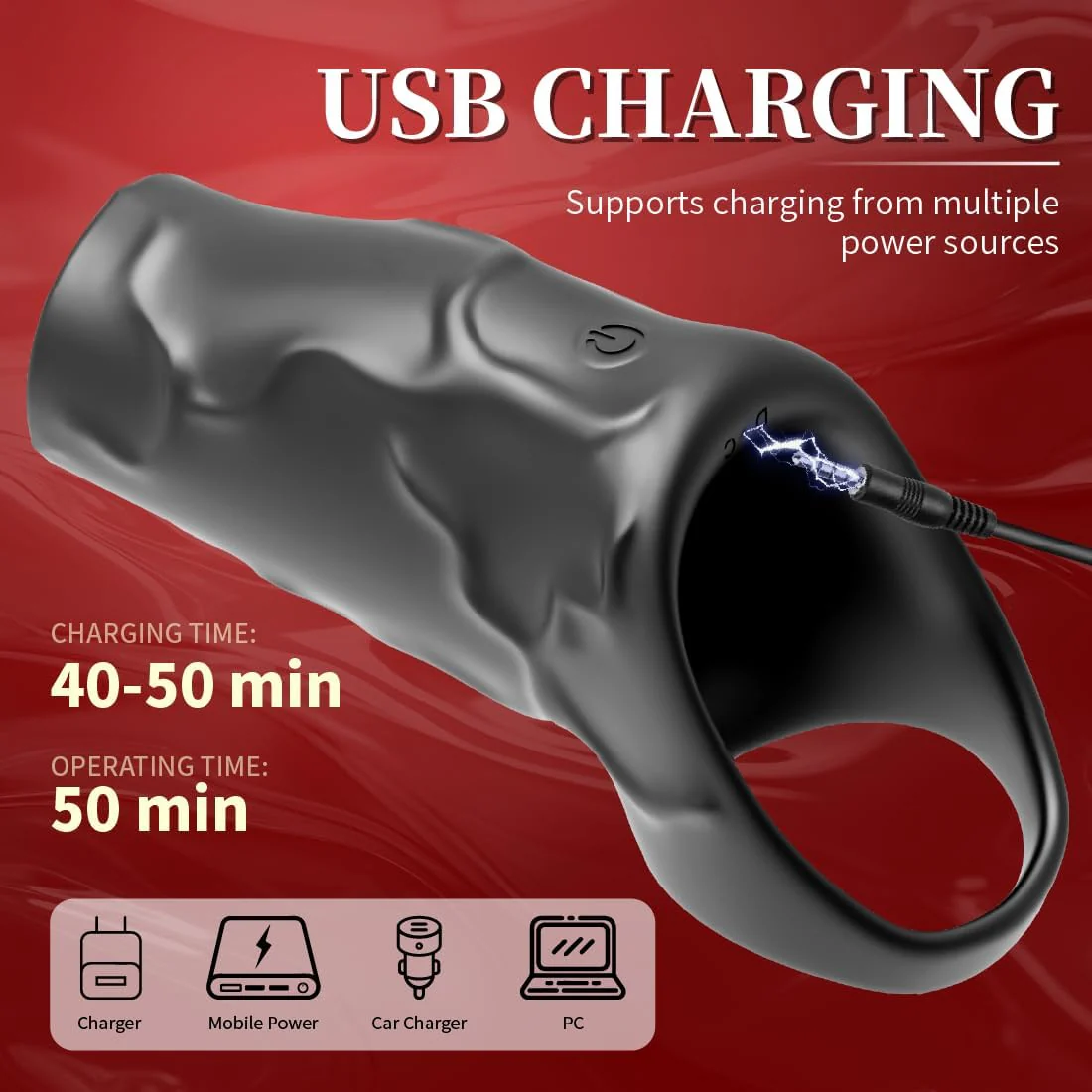 ShadowVibe Vibrating Penis Sleeve - Image 4
