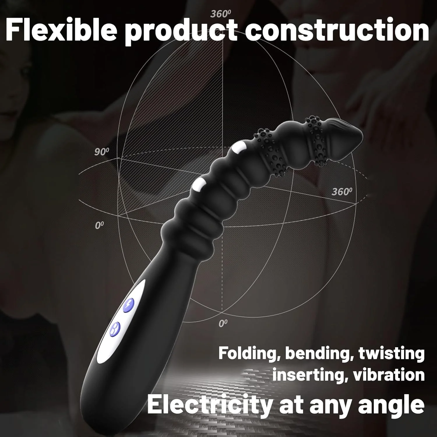 ShockDelivery Anal Beads Wand Vibrator - Image 3