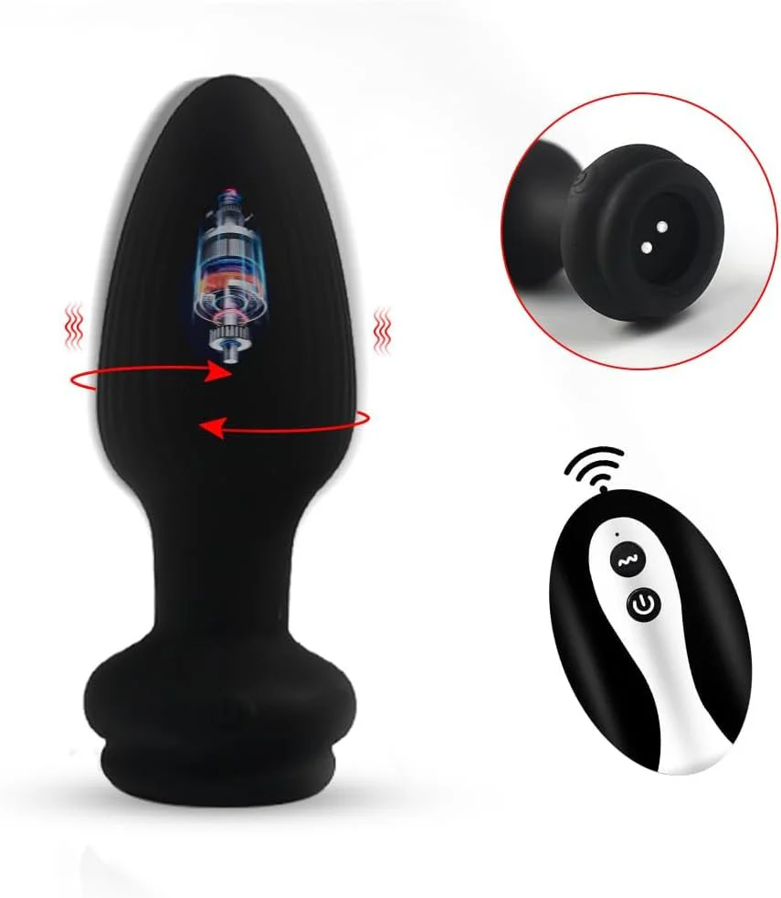 NightPulse Black Fox Tail Remote Vibrating Anal Plug - Image 6
