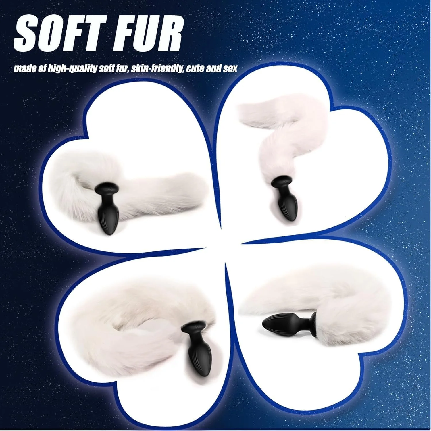 FrostPulse Remote Control Fox Tail Vibrating Anal Plug - Image 6