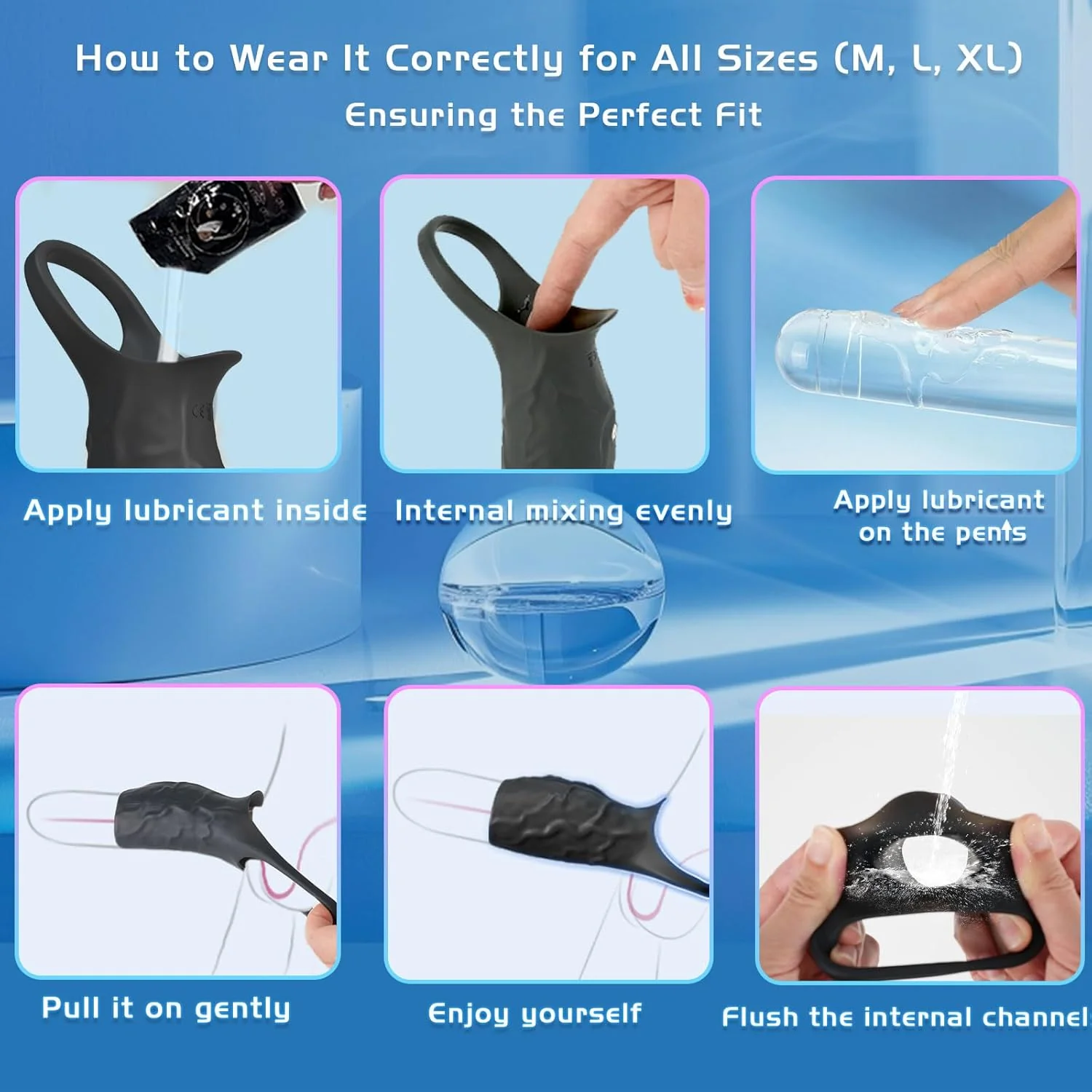 SirenStim 360° Penis Sleeve Extender with Vibration & Ball Ring - Image 6