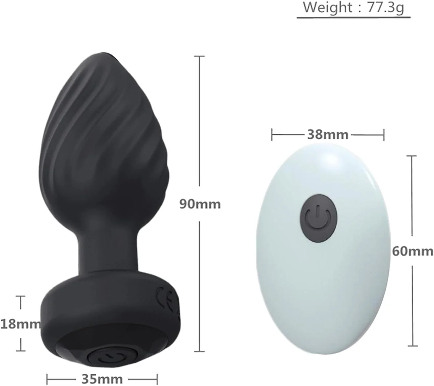 SirenSurge Remote-Controlled Vibrating Anal Plug - Image 3