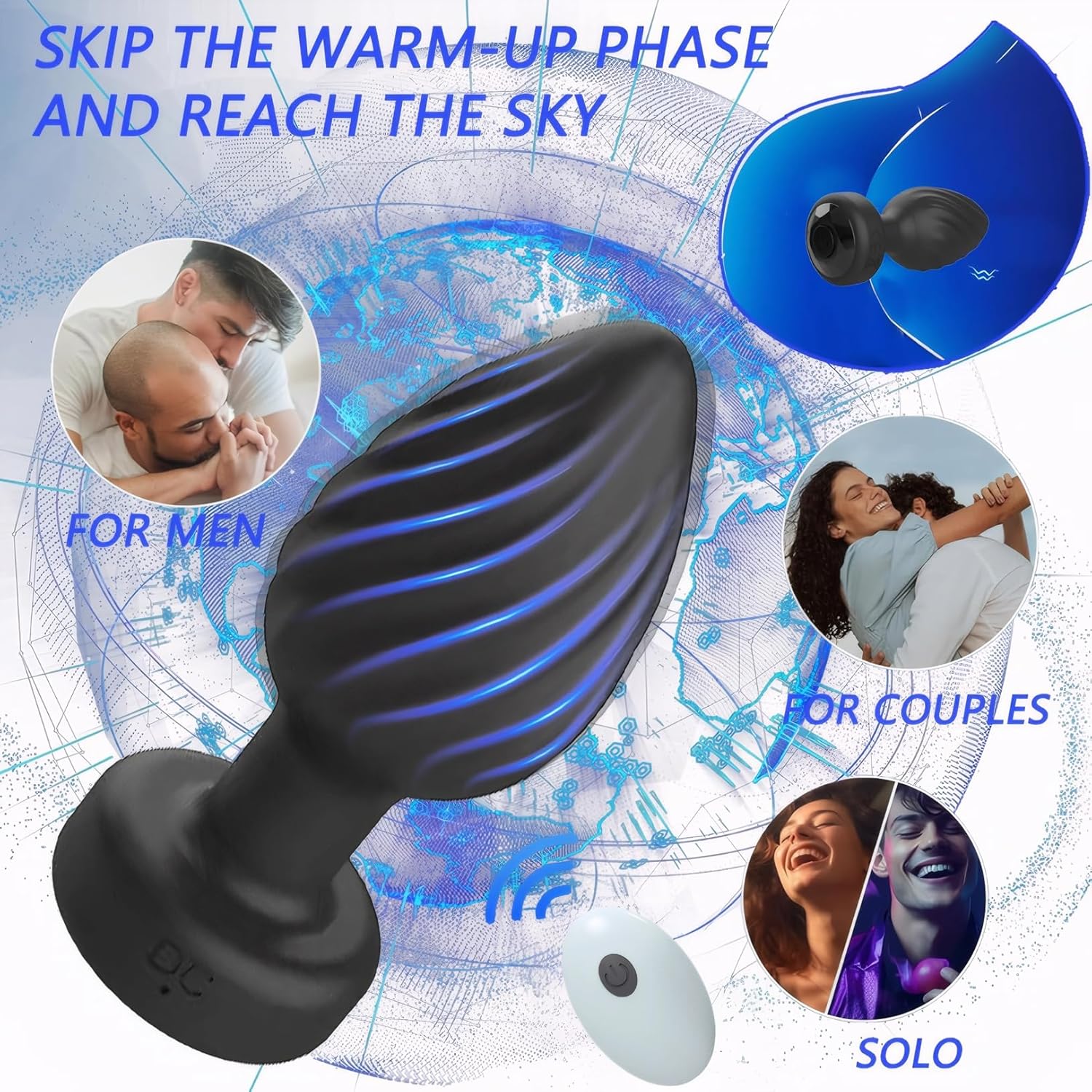 SirenSurge Remote-Controlled Vibrating Anal Plug - Image 6