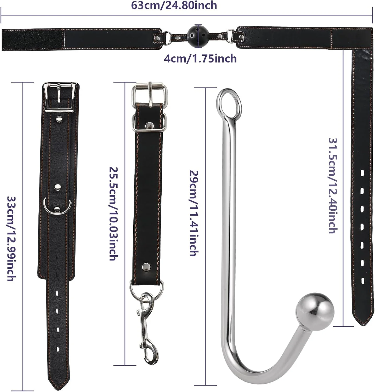 GagBound Anal Hook Ball Gag Bondage Kit - Image 4