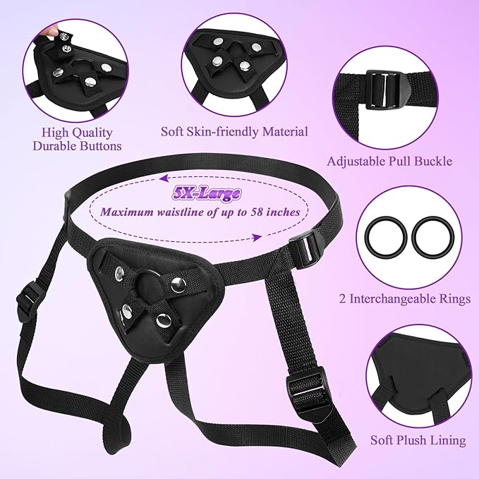 ThrustGear Textured Strap-On Dildo - Image 4